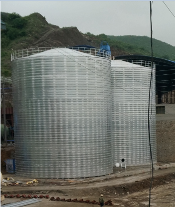 波密粮食钢板仓的安装全过程不用热焊接